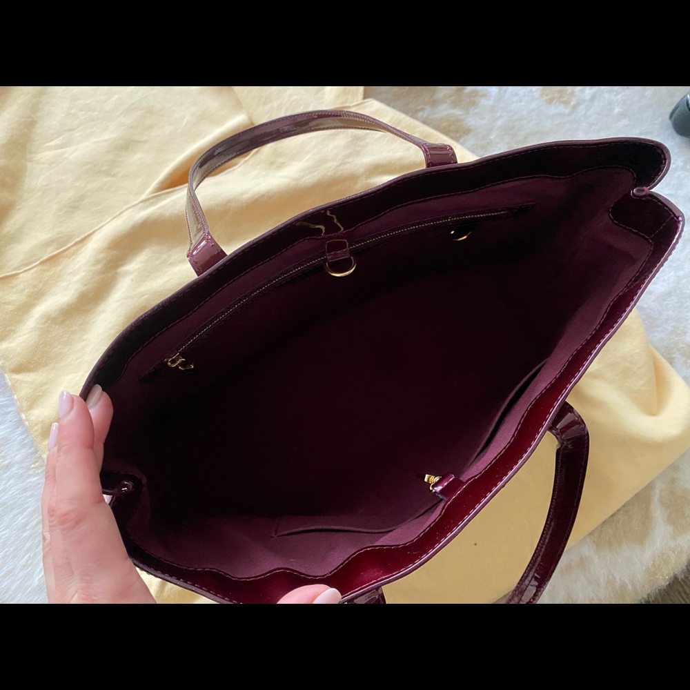 Louis Vuitton Wilshire Handbag Monogram Vernis